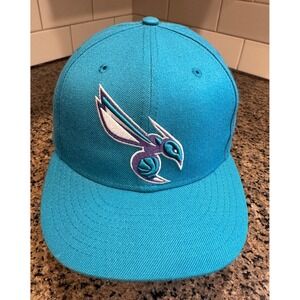 Charlotte Hornets New Era 59FIFTY Fitted Hat 7 5/8 Blue Wool Blend